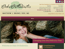 Tablet Screenshot of oaksorthodontics.com